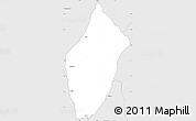 Silver Style Simple Map of Kasumbu