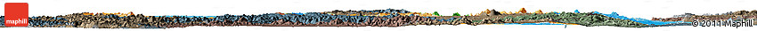 Political Horizon Map of Central, darken, semi-desaturated