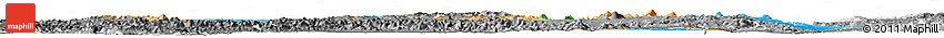 Political Horizon Map of Central, desaturated