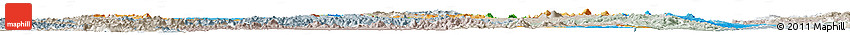 Political Horizon Map of Central, lighten, semi-desaturated