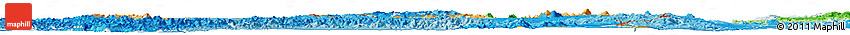 Political Horizon Map of Central, political shades outside