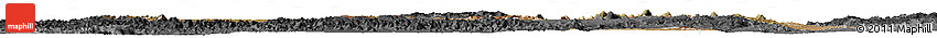 Satellite Horizon Map of Central, darken, desaturated