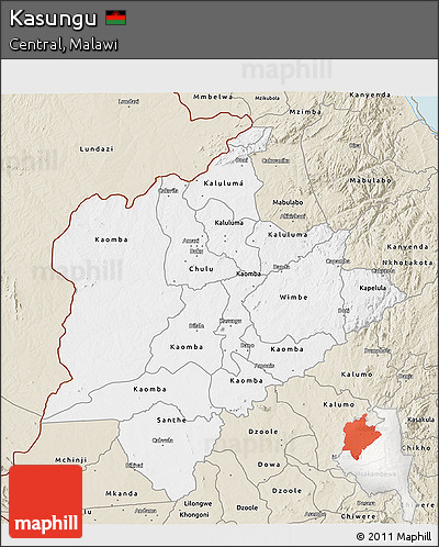 Classic Style 3D Map of Kasungu