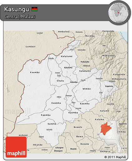 Classic Style 3D Map of Kasungu