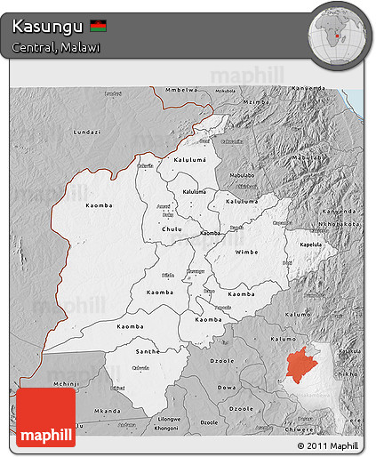 Gray 3D Map of Kasungu