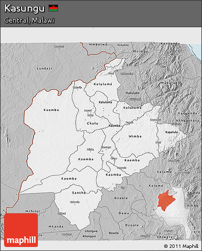 Gray 3D Map of Kasungu