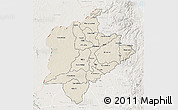 Shaded Relief 3D Map of Kasungu, lighten