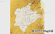 Shaded Relief 3D Map of Kasungu, physical outside
