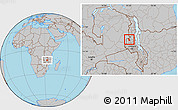 Gray Location Map of Chulu