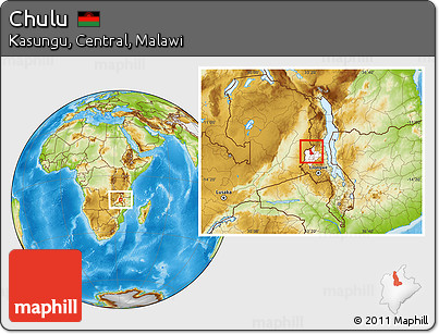Physical Location Map of Chulu, highlighted parent region