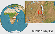 Satellite Location Map of Chulu