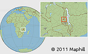 Savanna Style Location Map of Chulu