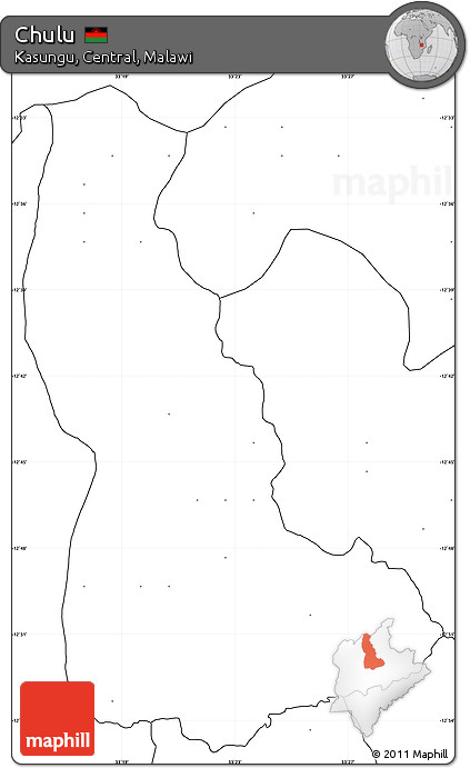 Blank Simple Map of Chulu, no labels