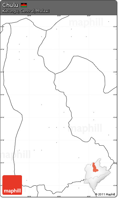 Blank Simple Map of Chulu, no labels