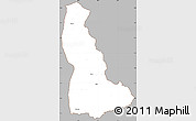 Gray Simple Map of Chulu, cropped outside