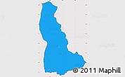Political Simple Map of Chulu, cropped outside