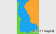 Political Simple Map of Chulu