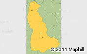 Savanna Style Simple Map of Chulu