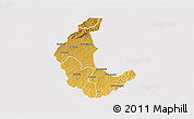 Physical 3D Map of Kaluluma, cropped outside