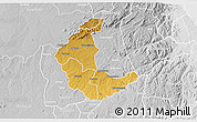 Physical 3D Map of Kaluluma, lighten, desaturated