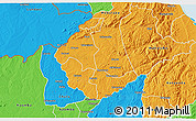 Political 3D Map of Kaluluma