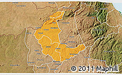 Political 3D Map of Kaluluma, satellite outside
