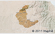 Satellite 3D Map of Kaluluma, lighten