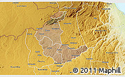 Satellite 3D Map of Kaluluma, physical outside