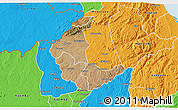 Satellite 3D Map of Kaluluma, political outside
