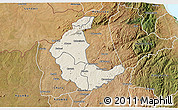 Shaded Relief 3D Map of Kaluluma, satellite outside