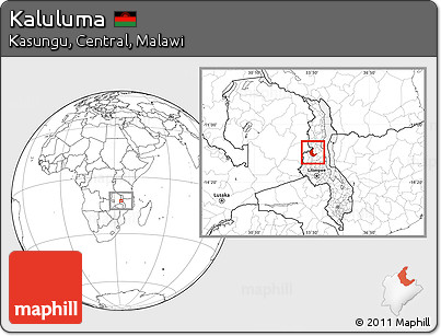 Blank Location Map of Kaluluma