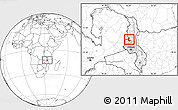 Blank Location Map of Kaluluma, highlighted grandparent region