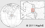 Blank Location Map of Kaluluma, highlighted parent region
