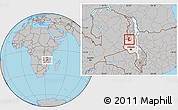 Gray Location Map of Kaluluma, highlighted grandparent region