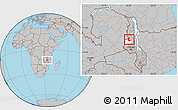 Gray Location Map of Kaluluma, highlighted parent region