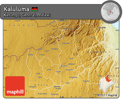 Physical Map of Kaluluma