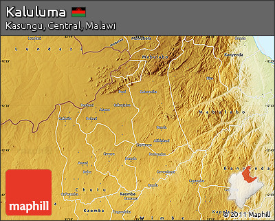 Physical Map of Kaluluma