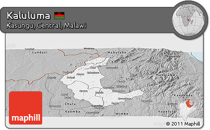Gray Panoramic Map of Kaluluma