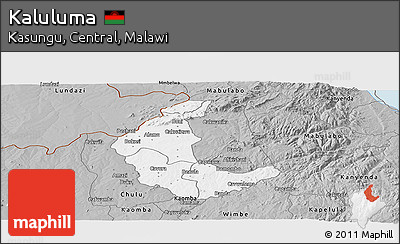 Gray Panoramic Map of Kaluluma