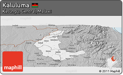 Gray Panoramic Map of Kaluluma