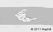 Gray Panoramic Map of Kaluluma, single color outside
