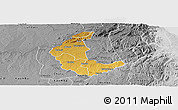 Physical Panoramic Map of Kaluluma, desaturated