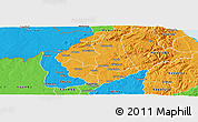 Political Panoramic Map of Kaluluma
