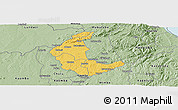 Savanna Style Panoramic Map of Kaluluma