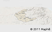 Shaded Relief Panoramic Map of Kaluluma, lighten