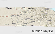 Shaded Relief Panoramic Map of Kaluluma