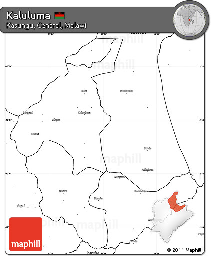 Blank Simple Map of Kaluluma