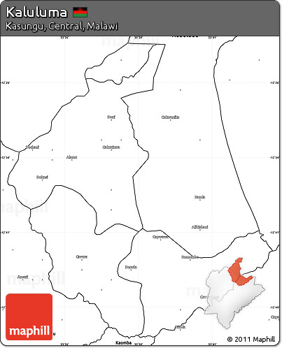 Blank Simple Map of Kaluluma