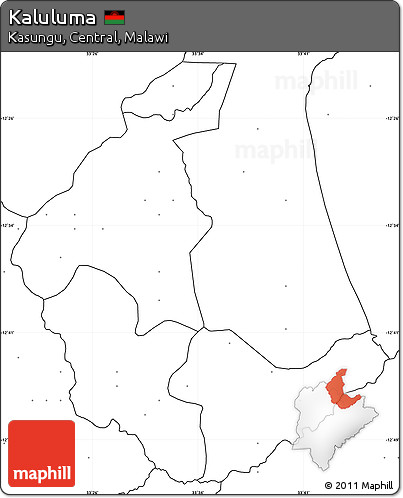 Blank Simple Map of Kaluluma, no labels