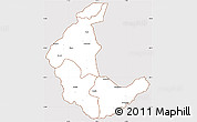 Classic Style Simple Map of Kaluluma, cropped outside